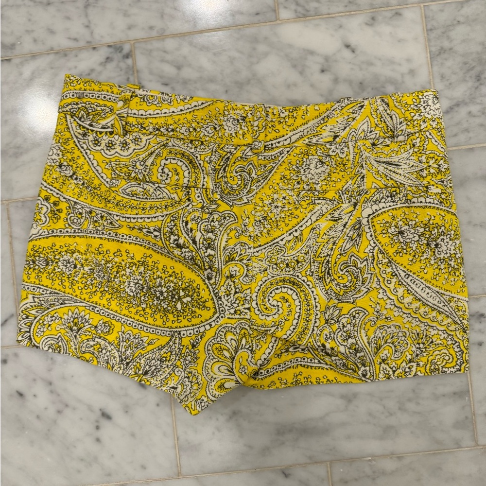 J Crew Yellow Shorts